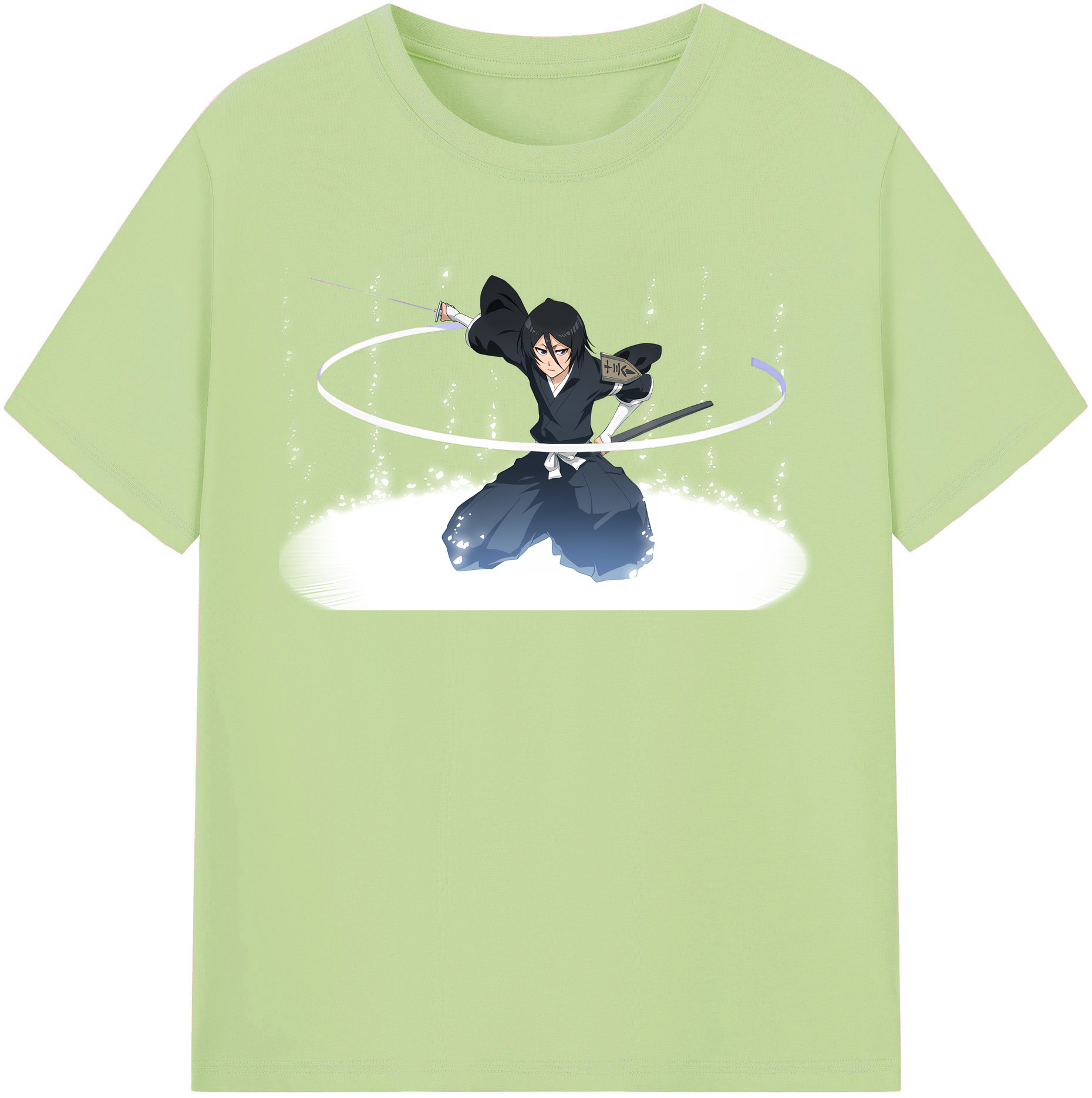 （画像用） ブリーチ 朽木ルキア BLEACH Kuchiki Rukia 綿100％半袖Tシャツ（フロントプリント）